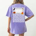 Halloween Teacher Composition Book Notebook Matching Group Women's Comfort Colors T-Shirt Back Print Violet Halloween Teacher Composition Book Notebook Matching Group Women's Comfort Colors T-Shirt Back Print Violet