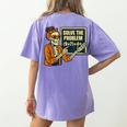 Halloween Teacher Six Seven Meme 6 7 Skeleton Spooky Costume Women's Comfort Colors T-Shirt Back Print Violet Halloween Teacher Six Seven Meme 6 7 Skeleton Spooky Costume Women's Comfort Colors T-Shirt Back Print Violet