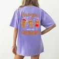 Hangin With My Cookies Gingerbread Women Christmas Teacher Women's Comfort Colors T-Shirt Back Print Violet Hangin With My Cookies Gingerbread Women Christmas Teacher Women's Comfort Colors T-Shirt Back Print Violet
