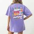 Happy 67 Days Of School Meme 100 Day Of School Teacher 6 7 Women's Comfort Colors T-Shirt Back Print Violet