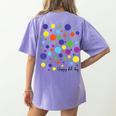 Happy Dot Day 2025 Polka Dot Boys Girls Kids Teacher Dot Day Women's Comfort Colors T-Shirt Back Print Violet Happy Dot Day 2025 Polka Dot Boys Girls Kids Teacher Dot Day Women's Comfort Colors T-Shirt Back Print Violet
