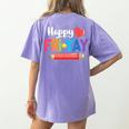 Happy Fri-Yay Friday Lovers Fun Teacher Life Weekend Women's Comfort Colors T-Shirt Back Print Violet Happy Fri-Yay Friday Lovers Fun Teacher Life Weekend Women's Comfort Colors T-Shirt Back Print Violet