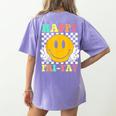 Happy Fri-Yay Teacher Friday Weekend School Women's Comfort Colors T-Shirt Back Print Violet Happy Fri-Yay Teacher Friday Weekend School Women's Comfort Colors T-Shirt Back Print Violet