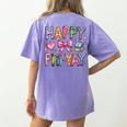 Happy Fri-Yay Teacher Fry Yay Friday Weekend Cute Fri-Yay Women's Comfort Colors T-Shirt Back Print Violet Happy Fri-Yay Teacher Fry Yay Friday Weekend Cute Fri-Yay Women's Comfort Colors T-Shirt Back Print Violet