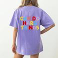 I Can Do Hard Things Teacher Inspiration Do Hard Things Women's Comfort Colors T-Shirt Back Print Violet I Can Do Hard Things Teacher Inspiration Do Hard Things Women's Comfort Colors T-Shirt Back Print Violet