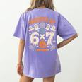 Haunted By 6x7 Math Teacher Halloween Pun Women's Comfort Colors T-Shirt Back Print Violet Haunted By 6x7 Math Teacher Halloween Pun Women's Comfort Colors T-Shirt Back Print Violet