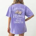 Having a Weird History Teacher Builds Character History Women's Comfort Colors T-Shirt Back Print Violet Having a Weird History Teacher Builds Character History Women's Comfort Colors T-Shirt Back Print Violet