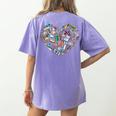 Heart Shape Art Teacher And Painting Sketching Artist Women's Comfort Colors T-Shirt Back Print Violet Heart Shape Art Teacher And Painting Sketching Artist Women's Comfort Colors T-Shirt Back Print Violet