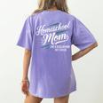 Homeschool Life Homeschool Mom Homeschool Dad Teacher Kids Women's Comfort Colors T-Shirt Back Print Violet