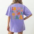 In My Homeschool Mama Era Mom Teacher Women's Comfort Colors T-Shirt Back Print Violet In My Homeschool Mama Era Mom Teacher Women's Comfort Colors T-Shirt Back Print Violet