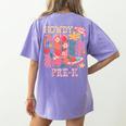 Howdy Pre-K Cowgirls Teacher Back To School Women's Comfort Colors T-Shirt Back Print Violet Howdy Pre-K Cowgirls Teacher Back To School Women's Comfort Colors T-Shirt Back Print Violet