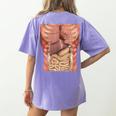 Human Muscles Organs Scary Anatomy Teacher Halloween Costume Women's Comfort Colors T-Shirt Back Print Violet Human Muscles Organs Scary Anatomy Teacher Halloween Costume Women's Comfort Colors T-Shirt Back Print Violet
