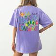 We Are Hungry For Learning Teacher Life Back To School Women's Comfort Colors T-Shirt Back Print Violet