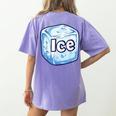 Ice Halloween Pun Costume Easy Lazy Team Group Teacher Women's Comfort Colors T-Shirt Back Print Violet Ice Halloween Pun Costume Easy Lazy Team Group Teacher Women's Comfort Colors T-Shirt Back Print Violet