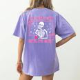 I'Ll Just Wait Until It's Quiet Spooky Teacher Halloween Women's Comfort Colors T-Shirt Back Print Violet I'Ll Just Wait Until It's Quiet Spooky Teacher Halloween Women's Comfort Colors T-Shirt Back Print Violet