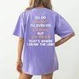 I'Ll Do Math Formula Math Puns For Students Teachers Women's Comfort Colors T-Shirt Back Print Violet I'Ll Do Math Formula Math Puns For Students Teachers Women's Comfort Colors T-Shirt Back Print Violet