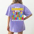 I'm Not a Superhero But I'm a SPED Special Education Teacher Women's Comfort Colors T-Shirt Back Print Violet I'm Not a Superhero But I'm a SPED Special Education Teacher Women's Comfort Colors T-Shirt Back Print Violet