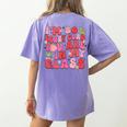 I'm So Berry Glad You Are Strawberry Elementary Teacher Women's Comfort Colors T-Shirt Back Print Violet