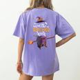 Im The Teacher Witch Halloween Matching Group Costume Women's Comfort Colors T-Shirt Back Print Violet