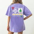 I'm Working For Christmas Break 5 Stars Christmas Teacher Women's Comfort Colors T-Shirt Back Print Violet I'm Working For Christmas Break 5 Stars Christmas Teacher Women's Comfort Colors T-Shirt Back Print Violet