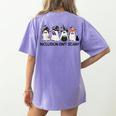 Inclusion Isn't Scary Boo Ghost Halloween Sped Teacher Women's Comfort Colors T-Shirt Back Print Violet Inclusion Isn't Scary Boo Ghost Halloween Sped Teacher Women's Comfort Colors T-Shirt Back Print Violet