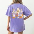 Inclusion Isn't Scary Mummy Boo Ghost Halloween SLP Teacher Women's Comfort Colors T-Shirt Back Print Violet Inclusion Isn't Scary Mummy Boo Ghost Halloween SLP Teacher Women's Comfort Colors T-Shirt Back Print Violet
