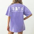 Inclusion Isn't Scary SLP Halloween Ghost Mummy Sped Teacher Women's Comfort Colors T-Shirt Back Print Violet Inclusion Isn't Scary SLP Halloween Ghost Mummy Sped Teacher Women's Comfort Colors T-Shirt Back Print Violet