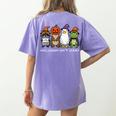 Inclusion Isn't Scary SLP Halloween Sped Teacher Animal Women's Comfort Colors T-Shirt Back Print Violet