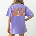 Inclusion Matters Groovy American Sign Language ASL Teacher For Men Women Women's Comfort Colors T-Shirt Back Print Violet
