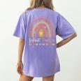 Infant Teacher Leopard Boho Rainbow Appreciation Women's Comfort Colors T-Shirt Back Print Violet Infant Teacher Leopard Boho Rainbow Appreciation Women's Comfort Colors T-Shirt Back Print Violet