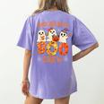 Insurance Boo Crew Halloween Spooky Costume Teacher Women's Comfort Colors T-Shirt Back Print Violet Insurance Boo Crew Halloween Spooky Costume Teacher Women's Comfort Colors T-Shirt Back Print Violet