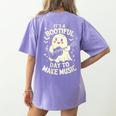 It's A Bootiful Day To Make Music Halloween Music Teacher Women's Comfort Colors T-Shirt Back Print Violet It's A Bootiful Day To Make Music Halloween Music Teacher Women's Comfort Colors T-Shirt Back Print Violet