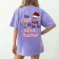 It's Cool To Be a Infant Teacher Snowman Winter Christmas Women's Comfort Colors T-Shirt Back Print Violet It's Cool To Be a Infant Teacher Snowman Winter Christmas Women's Comfort Colors T-Shirt Back Print Violet