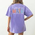 I'Ts A Good Day To Do Math Back To School Math Teacher Women's Comfort Colors T-Shirt Back Print Violet