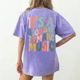 It's A Good Day To Make Music Musician Band Music Teacher Women's Comfort Colors T-Shirt Back Print Violet It's A Good Day To Make Music Musician Band Music Teacher Women's Comfort Colors T-Shirt Back Print Violet