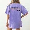 It's a Good Day To Run And Play Leopard PE Teacher Life Women's Comfort Colors T-Shirt Back Print Violet It's a Good Day To Run And Play Leopard PE Teacher Life Women's Comfort Colors T-Shirt Back Print Violet