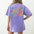 Its A Good Day To Run And Play PE Teacher Physical Education Women's Comfort Colors T-Shirt Back Print Violet