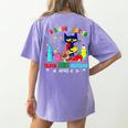 It's A Good-Day To Teach Tiny Humans Pre-K Cat Teacher Lover Women's Comfort Colors T-Shirt Back Print Violet It's A Good-Day To Teach Tiny Humans Pre-K Cat Teacher Lover Women's Comfort Colors T-Shirt Back Print Violet