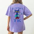 Its All Good In TK Cat Transitional Kindergarten Teacher Kid Women's Comfort Colors T-Shirt Back Print Violet Its All Good In TK Cat Transitional Kindergarten Teacher Kid Women's Comfort Colors T-Shirt Back Print Violet