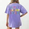 It's Ok To Be Different Apple Teacher Autism Awareness Women's Comfort Colors T-Shirt Back Print Violet It's Ok To Be Different Apple Teacher Autism Awareness Women's Comfort Colors T-Shirt Back Print Violet