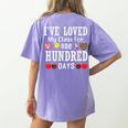 I'Ve Loved My Class For 100 Days Of School 100th Day Teacher Women's Comfort Colors T-Shirt Back Print Violet I'Ve Loved My Class For 100 Days Of School 100th Day Teacher Women's Comfort Colors T-Shirt Back Print Violet