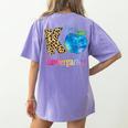K Is For Kindergarten Teacher Tie Dye Back To School Kinder For Men Women Girls Kids Women's Comfort Colors T-Shirt Back Print Violet