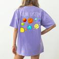 Kids Solar Systems Cute Planets Space Science Teacher School Women's Comfort Colors T-Shirt Back Print Violet Kids Solar Systems Cute Planets Space Science Teacher School Women's Comfort Colors T-Shirt Back Print Violet