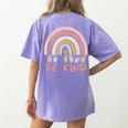 Be Kind ASL Sign Language Deaf SPED Teacher Kids Men Women Women's Comfort Colors T-Shirt Back Print Violet Be Kind ASL Sign Language Deaf SPED Teacher Kids Men Women Women's Comfort Colors T-Shirt Back Print Violet