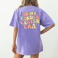In My Kindergarten Era Retro Back To School Teacher Student Women's Comfort Colors T-Shirt Back Print Violet