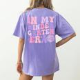 In My Kindergarten Era Teacher Kids Back To School Kinder Women's Comfort Colors T-Shirt Back Print Violet In My Kindergarten Era Teacher Kids Back To School Kinder Women's Comfort Colors T-Shirt Back Print Violet