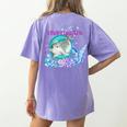 Kindergarten Teacher Dolphin Ocean Life Teaching Team Spirit Women's Comfort Colors T-Shirt Back Print Violet Kindergarten Teacher Dolphin Ocean Life Teaching Team Spirit Women's Comfort Colors T-Shirt Back Print Violet