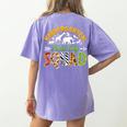 Kindergarten Zoo Field Trip Squad Matching Teacher Students Women's Comfort Colors T-Shirt Back Print Violet