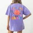 Kiss Your Brain Sped Teacher Appreciation Back To School Kid Women's Comfort Colors T-Shirt Back Print Violet