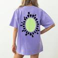 Kiwi Easy Costume Halloween Fruit Lover School Teacher Fun Women's Comfort Colors T-Shirt Back Print Violet Kiwi Easy Costume Halloween Fruit Lover School Teacher Fun Women's Comfort Colors T-Shirt Back Print Violet
